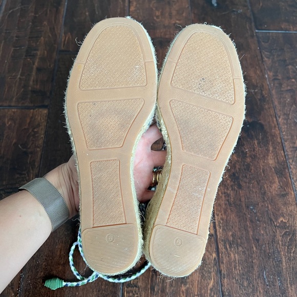 Tory Burch Laguna Espadrille Wedge Size 6 - Picture 5 of 9